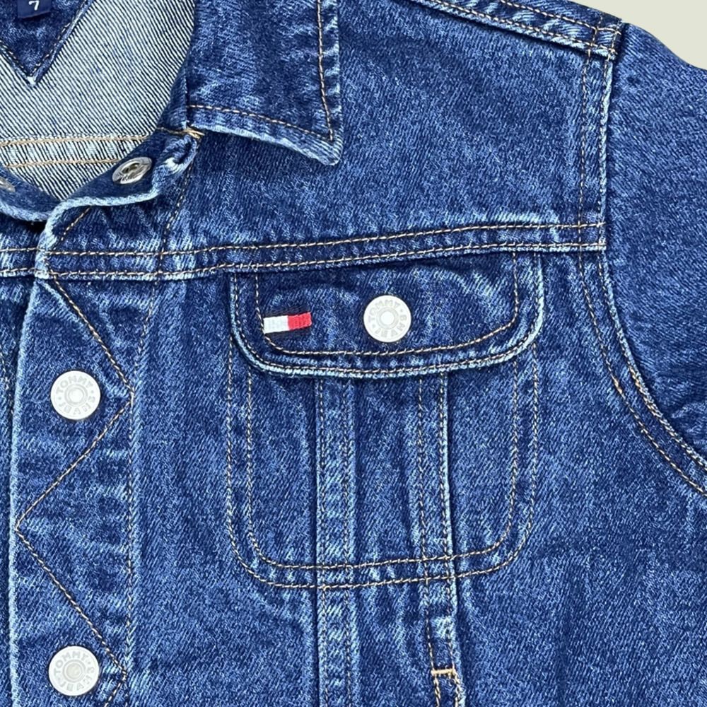 Vintage Tommy Hilfiger Girl's Jean Jacket Size 7 - Picture 5 of 13